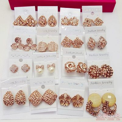 【天夫飾品促銷大優惠尾單耳釘套裝合格品質量廠家混批珍珠水鉆好耳針耳釘 耳飾 隨機拼裝 花朵 星星 小星星耳釘 地攤賣什么】哈爾濱市透籠輕工批發市場天夫飾品行 - 產品庫